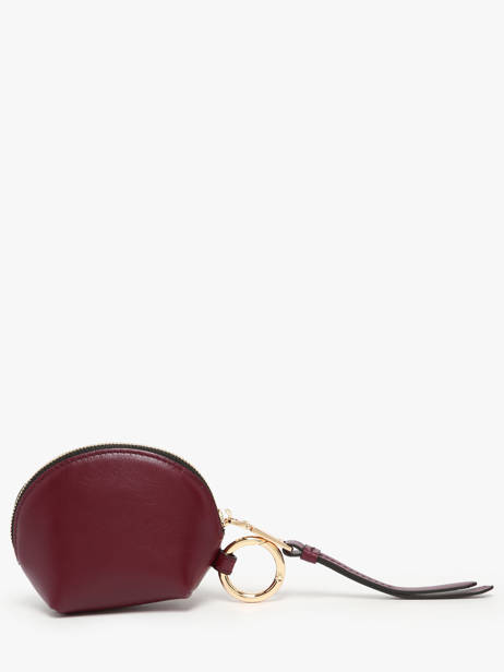 Porte-monnaie Cuir Lancel Violet origami A13859 vue secondaire 2