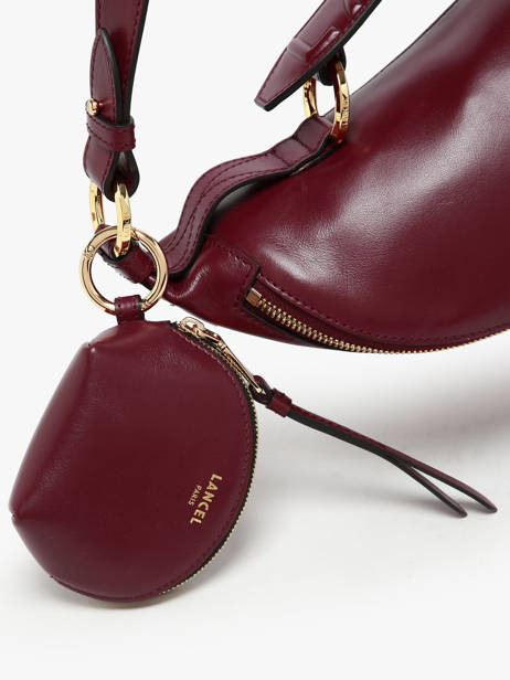 Porte-monnaie Cuir Lancel Violet origami A13859 vue secondaire 3