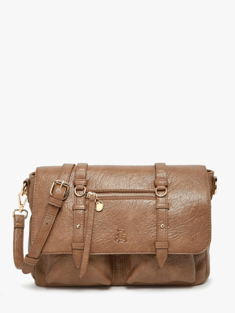Sac Bandoulière Bride Lulu castagnette Marron bride ZAYANN