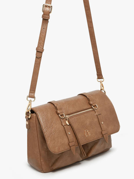 Sac Bandoulière Bride Lulu castagnette Marron bride ZAYANN vue secondaire 1