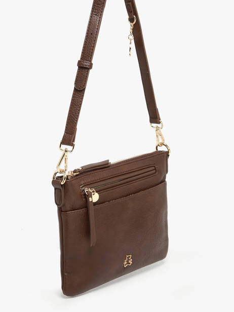Sac Bandoulière Zip Lulu castagnette Marron zip ZAHARA vue secondaire 1