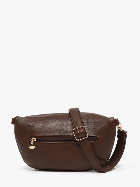 Sac Banane Lulu castagnette Marron zip YSALINE vue secondaire 4