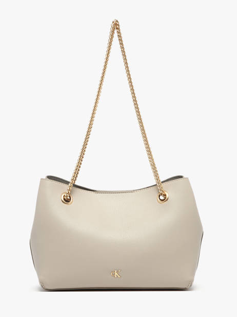 Shoulder Bag Minimal Mono Calvin klein jeans Beige minimal mono 4F3205G
