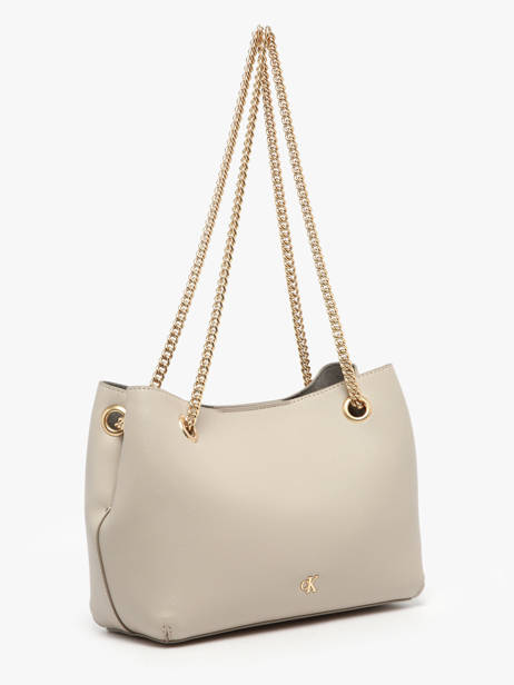 Shoulder Bag Minimal Mono Calvin klein jeans Beige minimal mono 4F3205G other view 1
