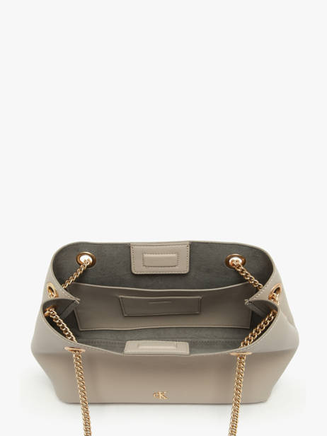 Shoulder Bag Minimal Mono Calvin klein jeans Beige minimal mono 4F3205G other view 2