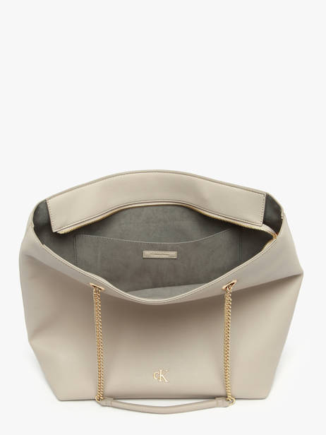 Shoulder Bag Minimal Mono Calvin klein jeans Beige minimal mono 4F3204G other view 2