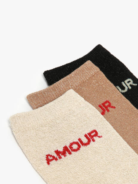 Women's Socks Amour Lurex 3 Pairs Pieces Multicolor socks women 17148222 other view 1