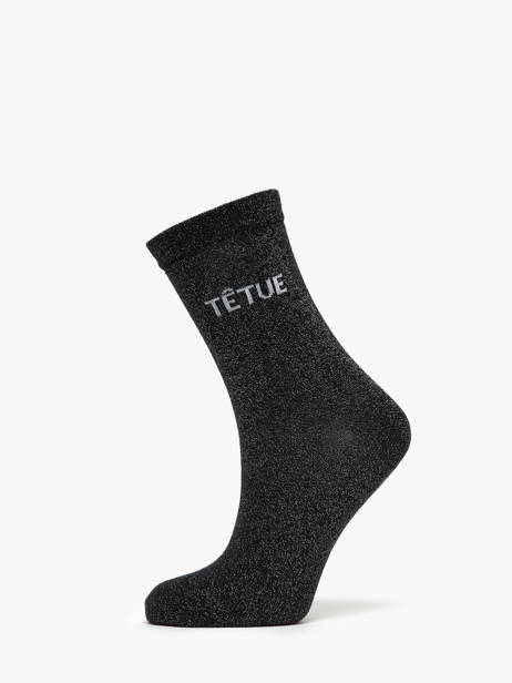 Women's Socks Têtue Long Glitter Pieces Black girl 17162499