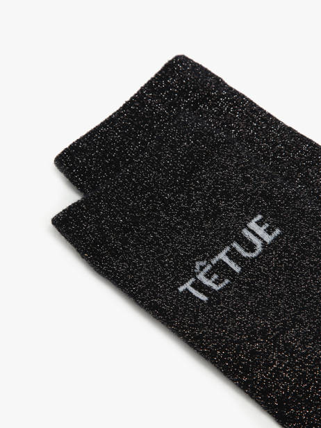 Women's Socks Têtue Long Glitter Pieces Black girl 17162499 other view 1