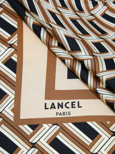 Foulard Lancel Marron charms A13497 vue secondaire 1