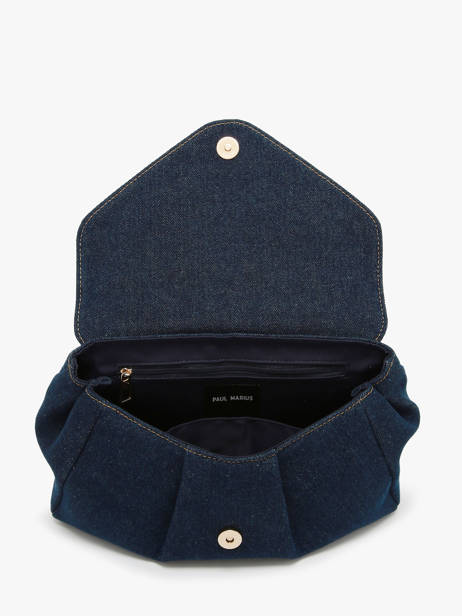Medium Le Suzon Denim Brut Crossbody Bag Paul marius Blue denim brut SUZM2DEB other view 2