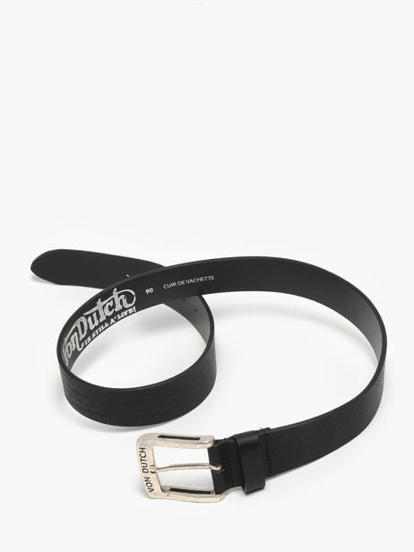 Ceinture Ajustable Von dutch Noir belt HUTCH vue secondaire 2