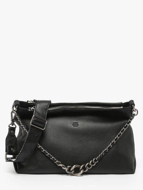 Crossbody Bag Vintage Leather Mila louise Black vintage 3822C