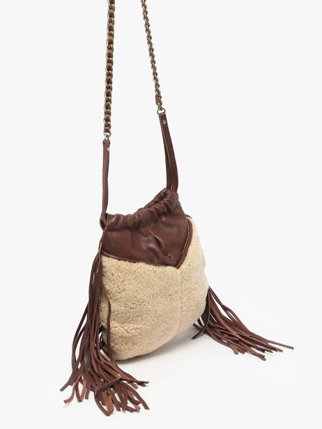 Shoulder Bag Vintage Leather Mila louise Brown vintage 3812TC other view 1