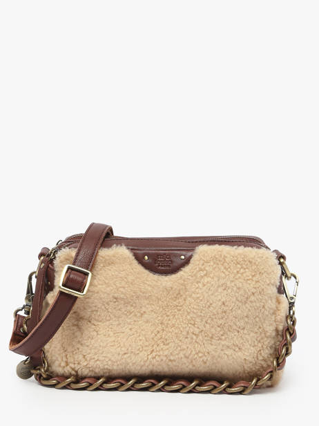 Shoulder Bag Vintage Leather Mila louise Brown vintage 23673TC