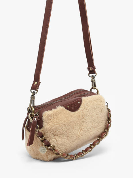 Shoulder Bag Vintage Leather Mila louise Brown vintage 23673TC other view 1