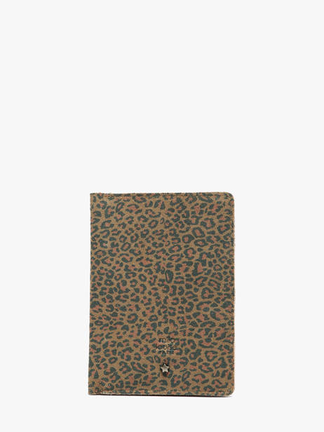 Passport Holder Mila louise Brown vintage 3868PA
