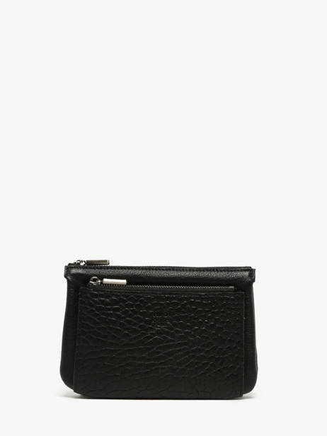 Coin Purse Leather Mila louise Black vintage 3802EC