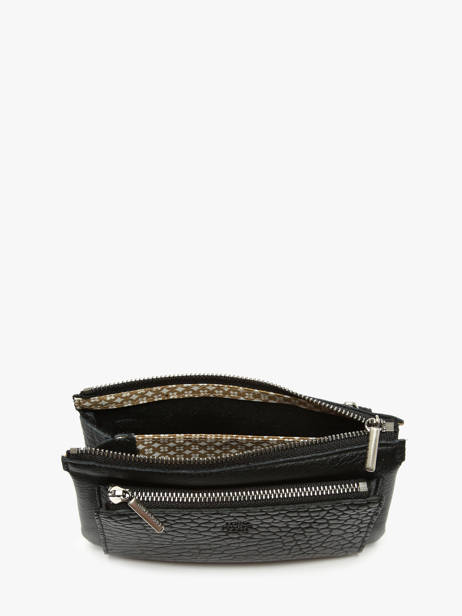 Coin Purse Leather Mila louise Black vintage 3802EC other view 1