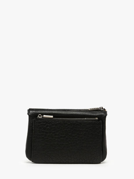 Coin Purse Leather Mila louise Black vintage 3802EC other view 2