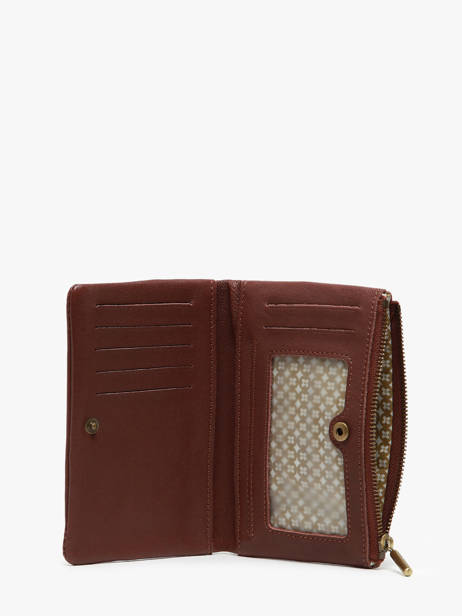 Wallet Leather Mila louise Brown vintage 3760C other view 1