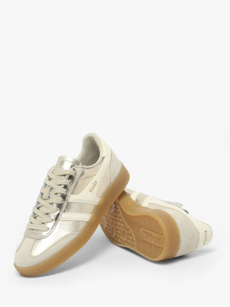 Sneakers In Leather Gola Gold women CLB783 other view 2