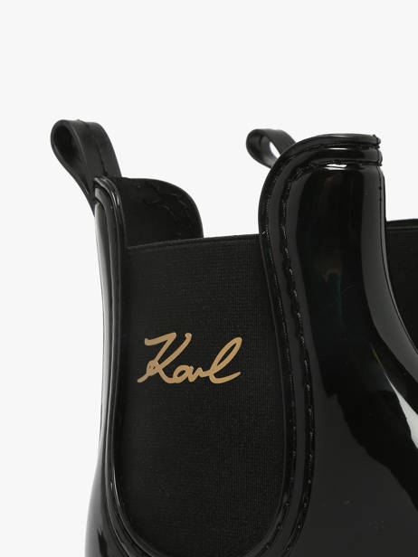 Bottines De Pluie Kalosh Ii Karl lagerfeld Noir women KL94775 vue secondaire 2