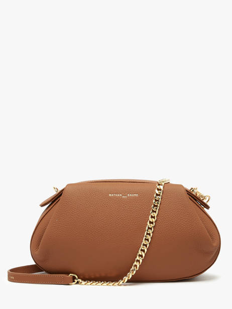 Sac Bandoulière Nymphea Cuir Nathan baume Marron nymphea 2 vue secondaire 4