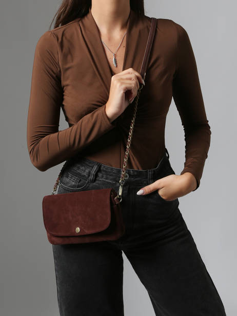 Crossbody Bag Vintage Leather Mila louise Beige vintage 3783VC other view 1