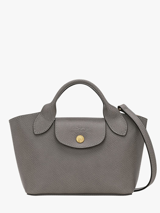 Longchamp Epure Sacs porté travers Gris
