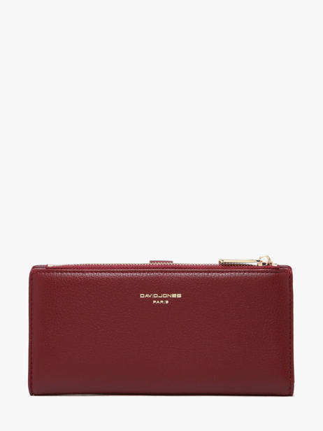 Portefeuille Porte Monnaie David jones Rouge dune 1 vue secondaire 2