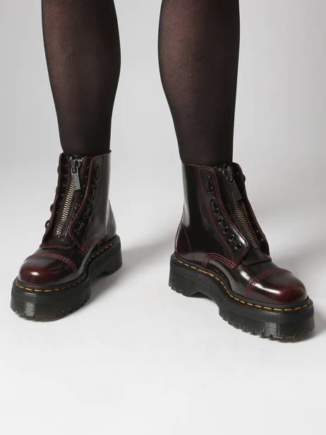 Boots Sinclair In Leather Dr martens Red women 25233600 other view 1