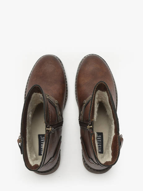 Bottines Mustang Marron women M0082002 vue secondaire 3