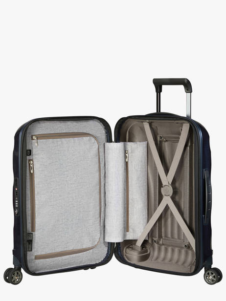 Expandable Cabin Luggage Samsonite Blue c-lite CS2007 other view 4