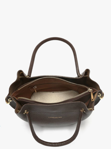 Leather Foulonné Double Satchel Lancaster Brown foulonne double 18 other view 3