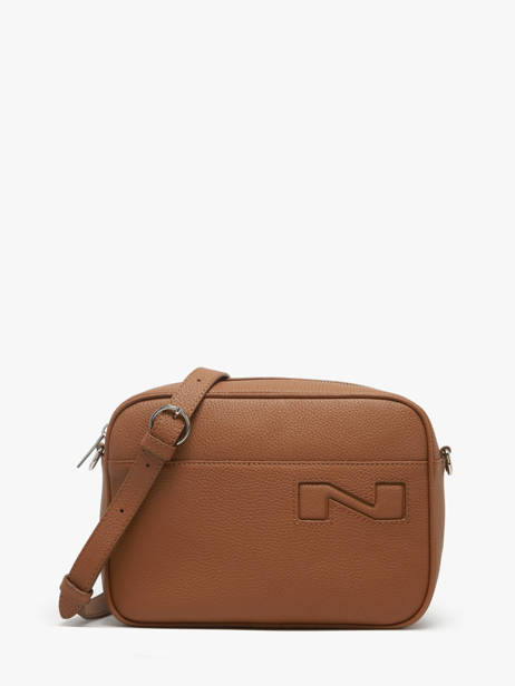Sac Bandoulière N City Louvain Cuir Nathan baume Marron n city 7