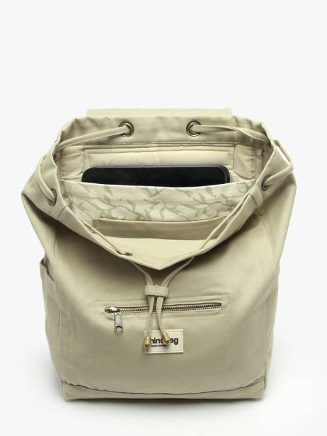 Backpack Eliot Cotton Hindbag Green best seller ELIOT other view 3