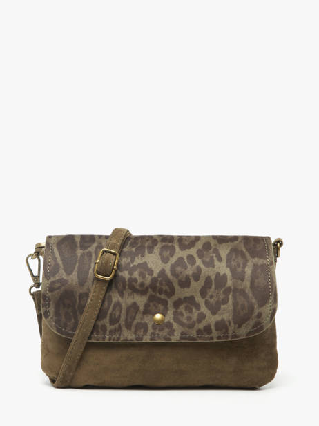 Sac Bandoulière Leopard Miniprix Vert leopard 19623