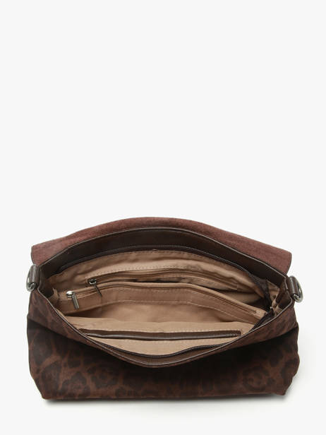 Sac Bandoulière Leopard Miniprix Marron leopard L vue secondaire 1