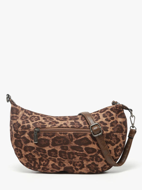 Sac Bandoulière Leopard Miniprix Marron leopard L vue secondaire 2