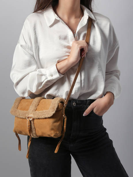 Sac Bandoulière Othilia Cuir Vanessa bruno Beige othilia 10V40907 vue secondaire 1