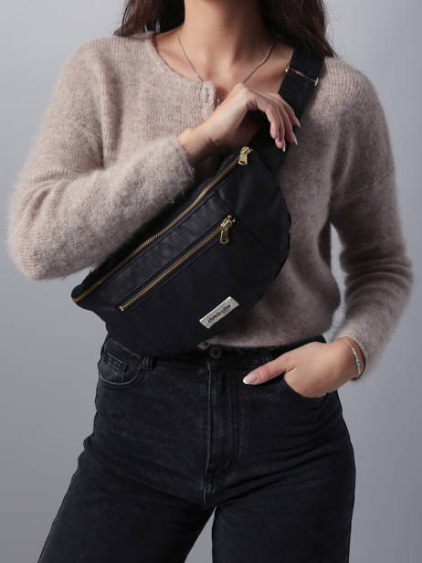 Le Sac Banane Orsel Waxed Rivedroite Noir waxed ORSELWAX vue secondaire 1