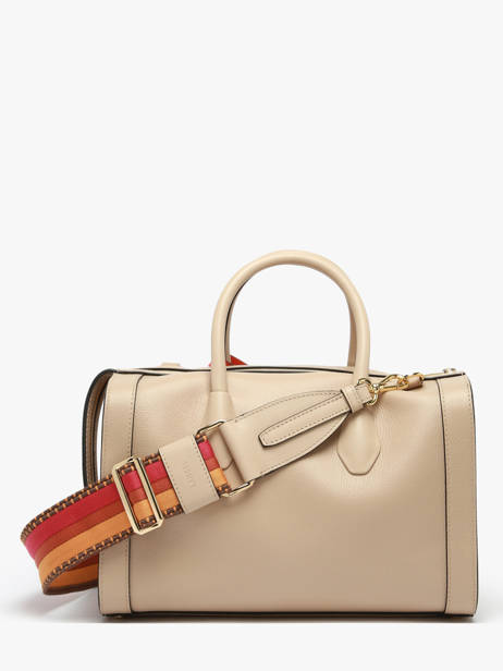 Medium Leather Bcbg Bowling Bag Lancel Beige bcbg A13690 other view 3