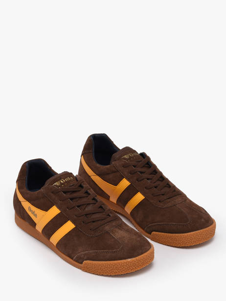 Sneakers Harrier In Leather Gola Brown men CMA192 other view 1