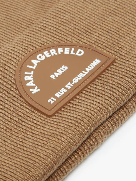 Beanie Karl lagerfeld Brown rsg A4W33107 other view 1