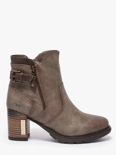 Heeled Boots Mustang Gray women M0182004