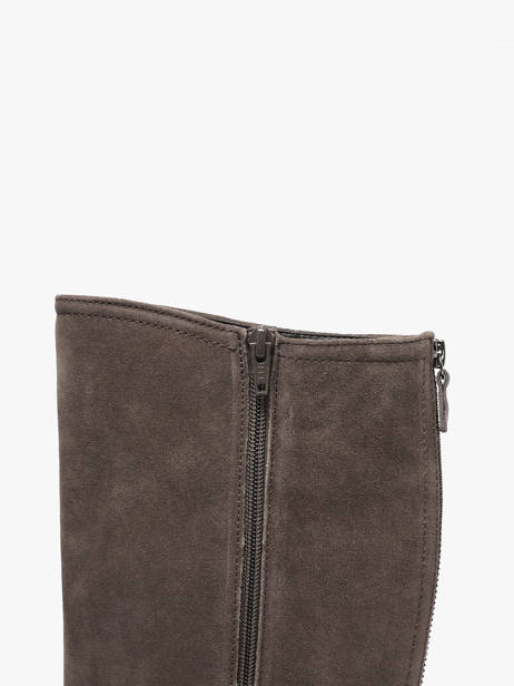 Heeled Boots In Leather Gabor Gray women 10 other view 3