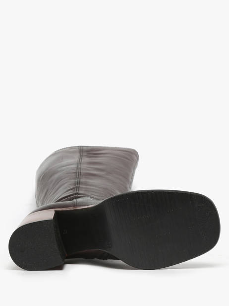 Heeled Boots In Leather Mjus Brown women P96331 other view 4