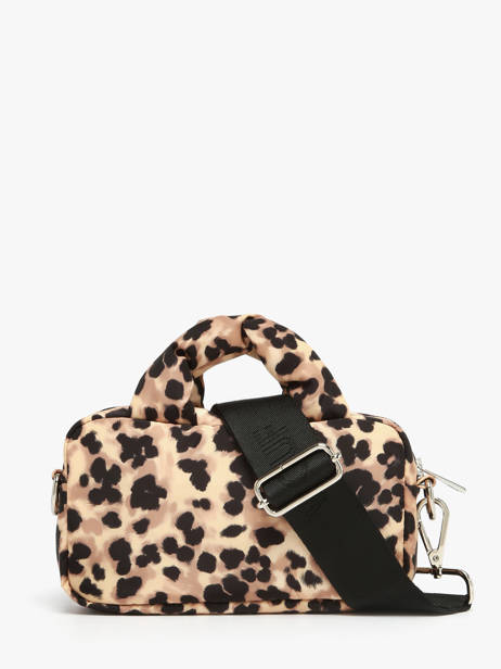 Shoulder Bag Feline Recycled Polyester Wouf Brown feline BM250020 other view 4