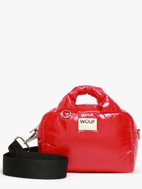 Shoulder Bag Glossy Recycled Polyester Wouf Red glossy BB250026
